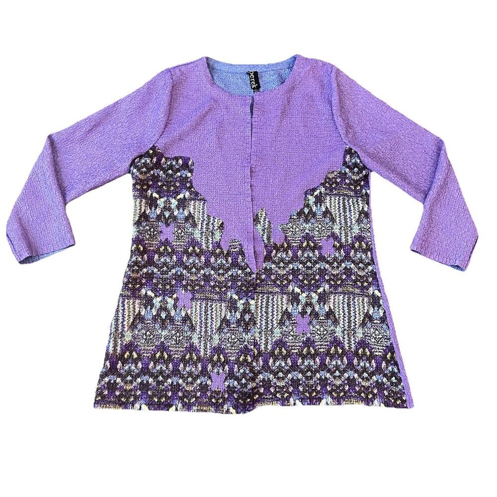 Berek Women’s Open Cardigan Large Crinkle  Artsy‎
